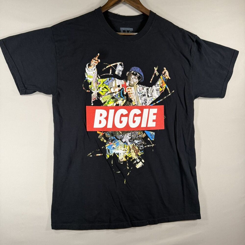 The Notorious B.I.G. Black T-Shirt Biggie Red Box Graphic Large vintage